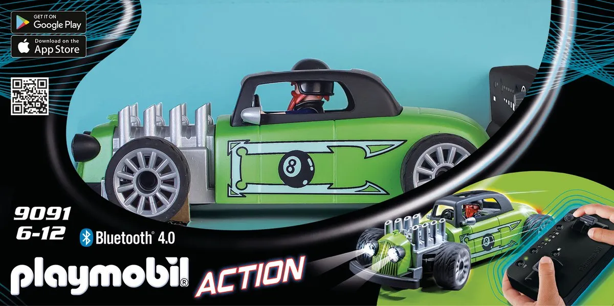 Playmobil RC Hot Rod Racer 9091 - Blauw