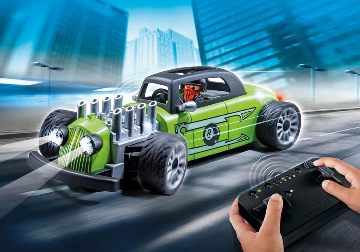 Playmobil RC Hot Rod Racer 9091 - Blauw - afbeelding 6 van 6