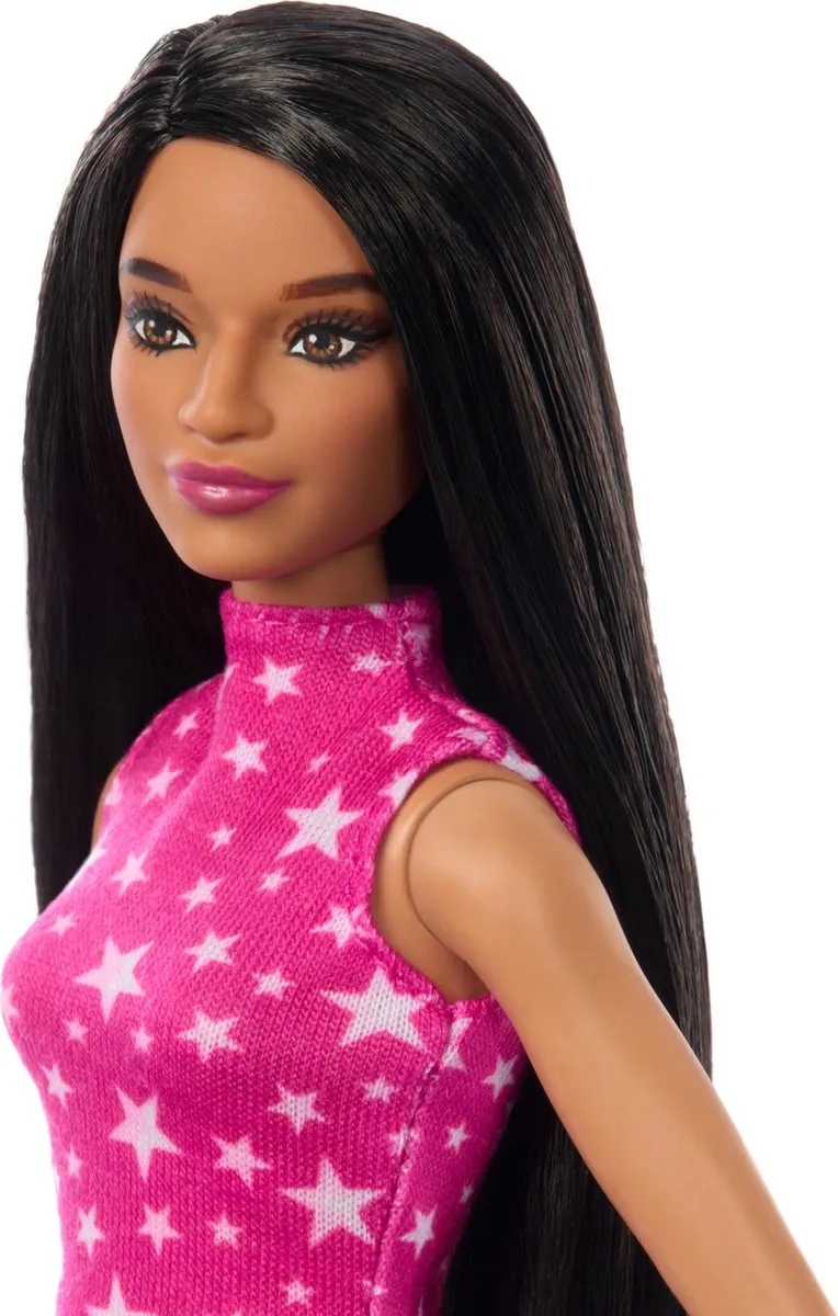 Barbie Fashionista Rock Pink Modepop - Metallic