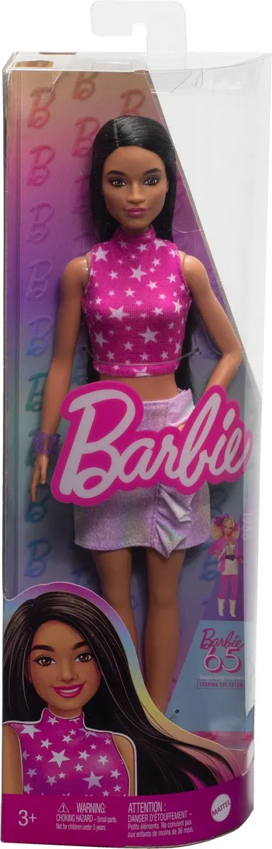 Barbie Fashionista Rock Pink Modepop - Metallic