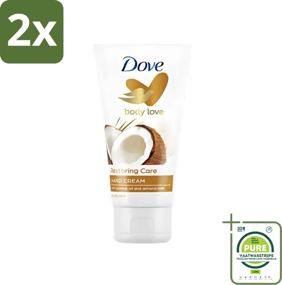 Dove Handcrème Body Love Restoring Care Kokos & Amandel 150ml