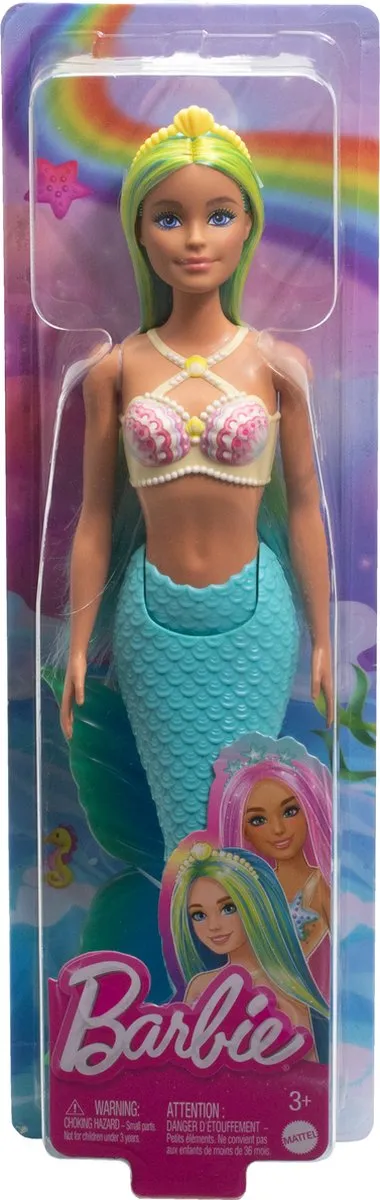 Barbie A Touch of Magic Turquoise Zeemeerminstaart - HRR03