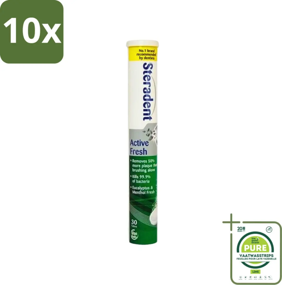 Steradent Active Fresh Reinigingstabletten