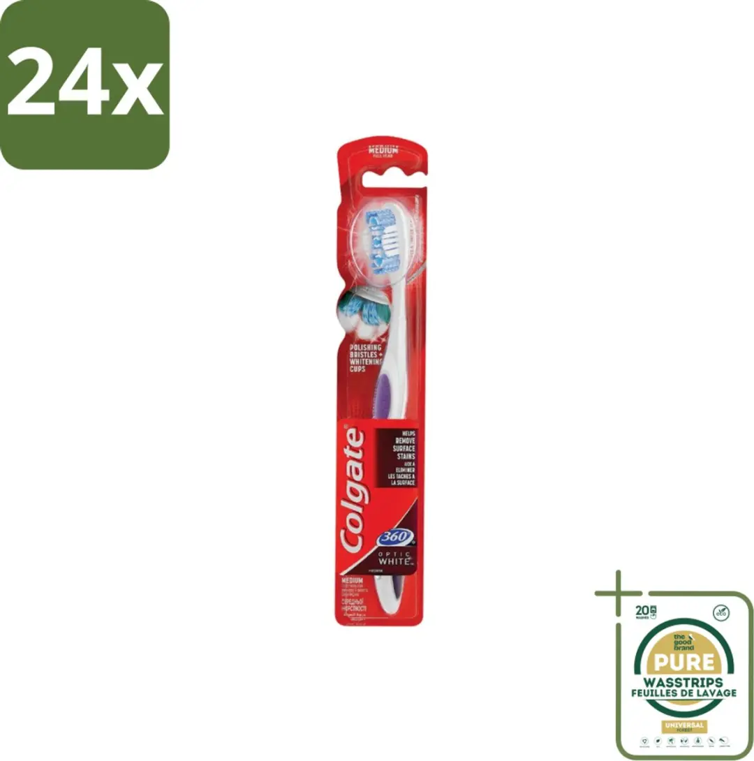 Colgate 360 Optic White Medium Tandenborstels