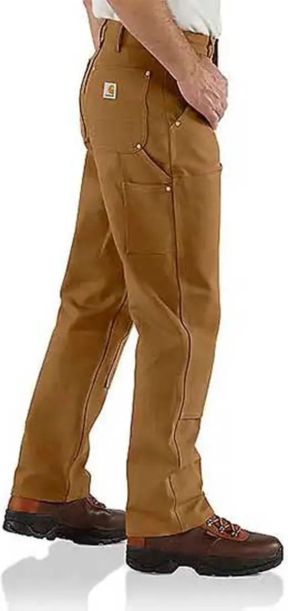 Carhartt Duck Double Front Loose Fit Broek - 34/32 - Bruin