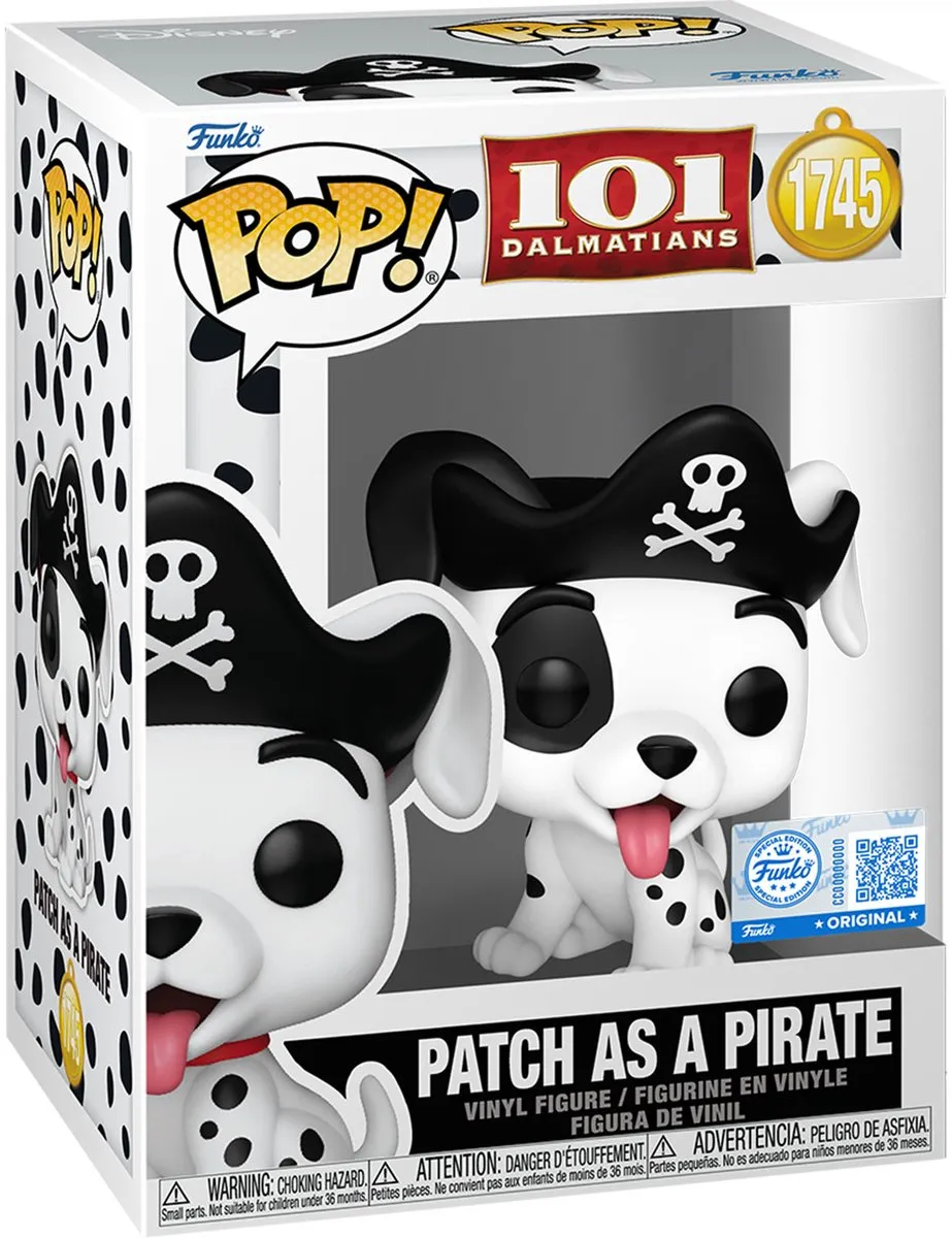 Funko POP! Vinyl 101 DS2 Patch Piratenkostuum - Wit/Zwart