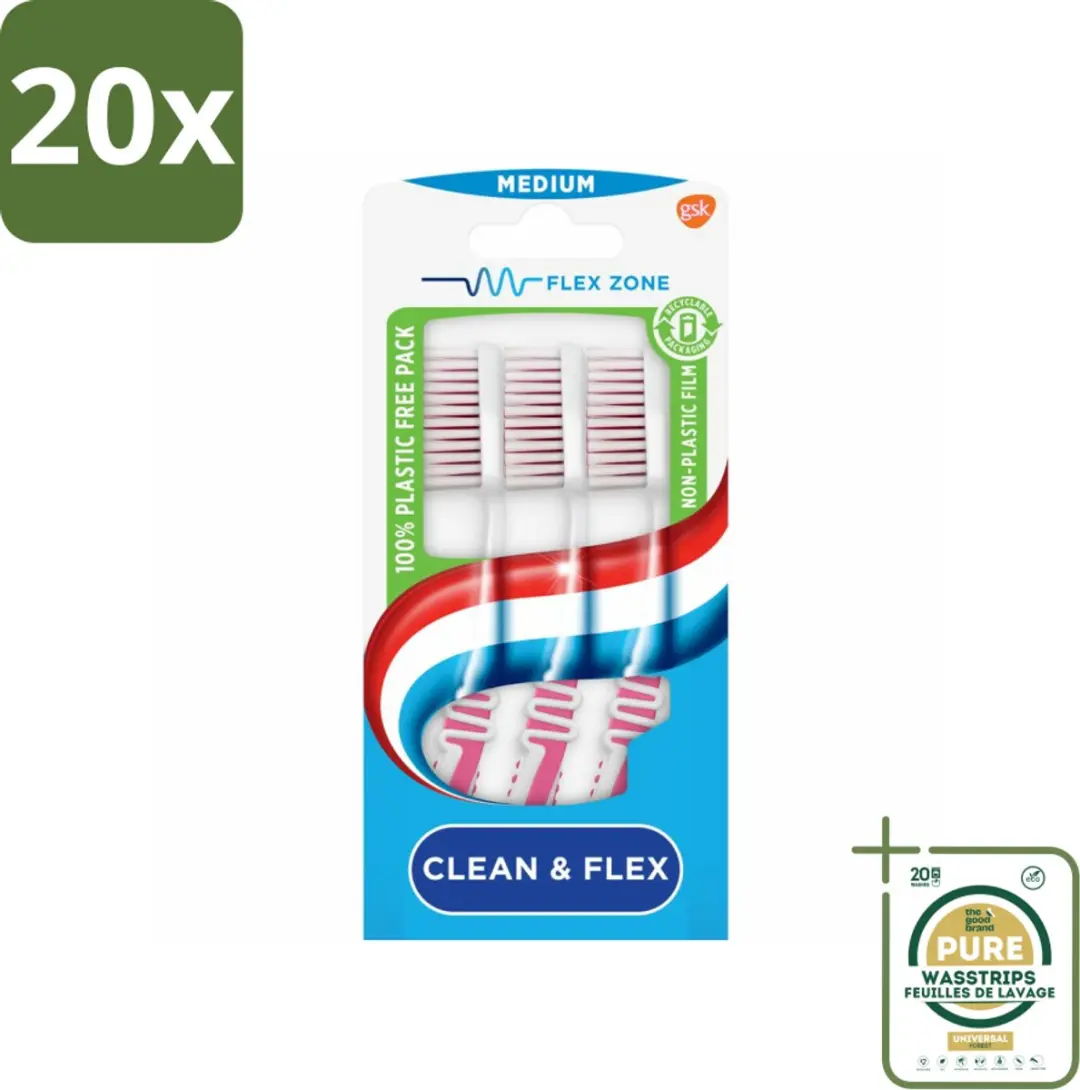 Aquafresh Tandenborstel Clean & Flex Medium
