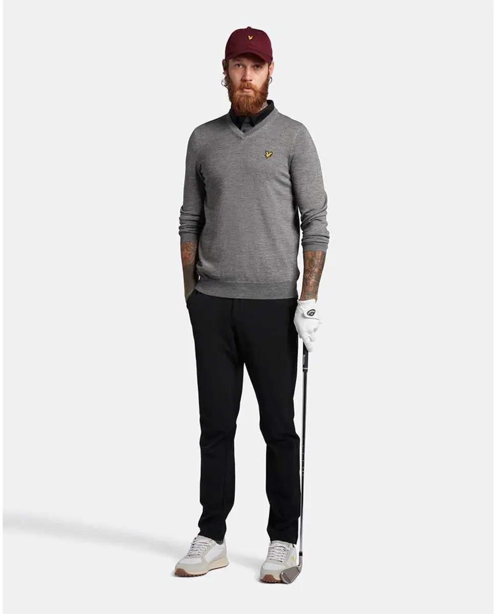 Lyle & Scott Slim Broek Zwart 40 Man