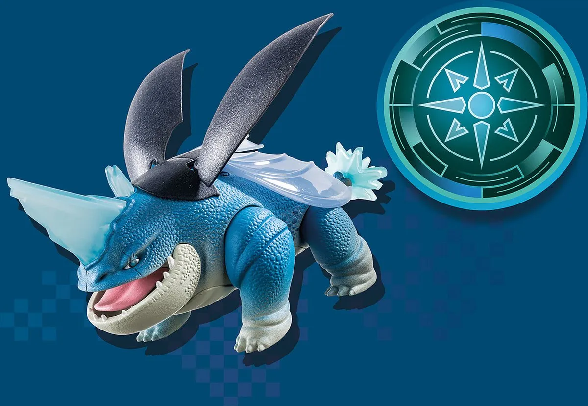 Playmobil Dragons: The Nine Realms Plowhorn & D'Angelo 71082 - Multicolor