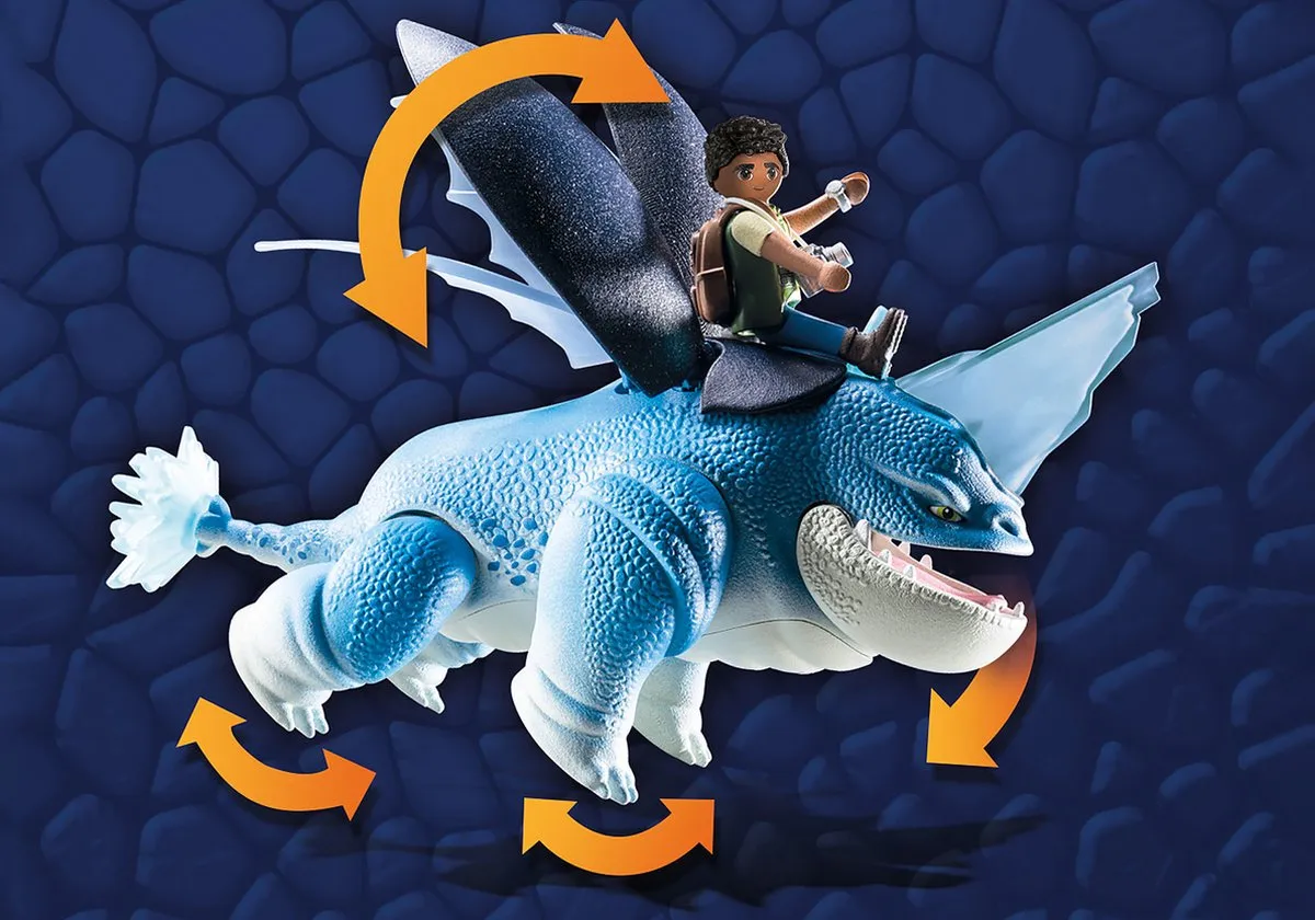 Playmobil Dragons: The Nine Realms Plowhorn & D'Angelo 71082 - Multicolor - afbeelding 6 van 6