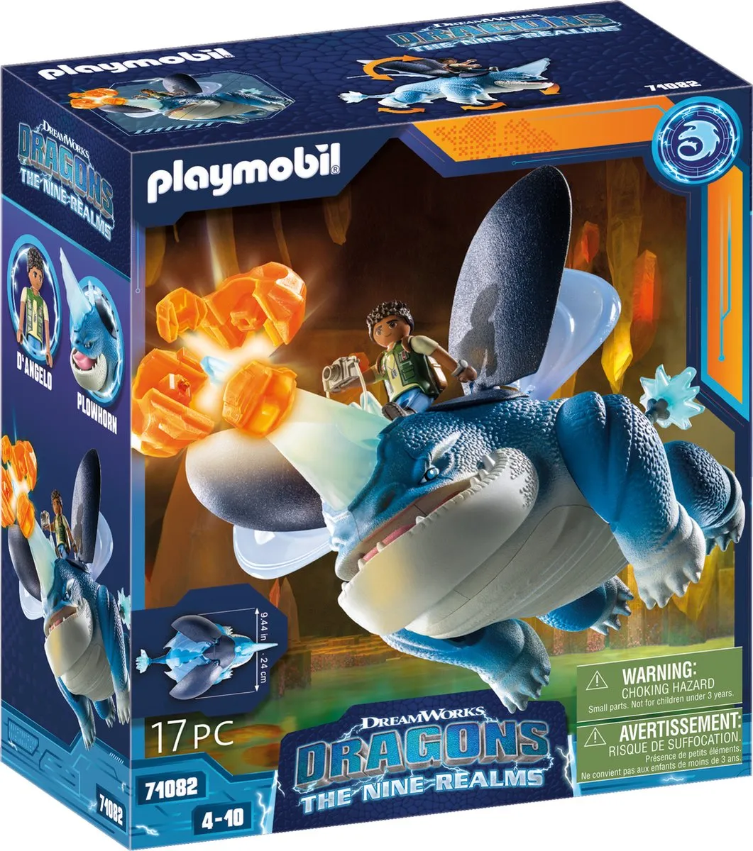 Playmobil Dragons: The Nine Realms Plowhorn & D'Angelo 71082