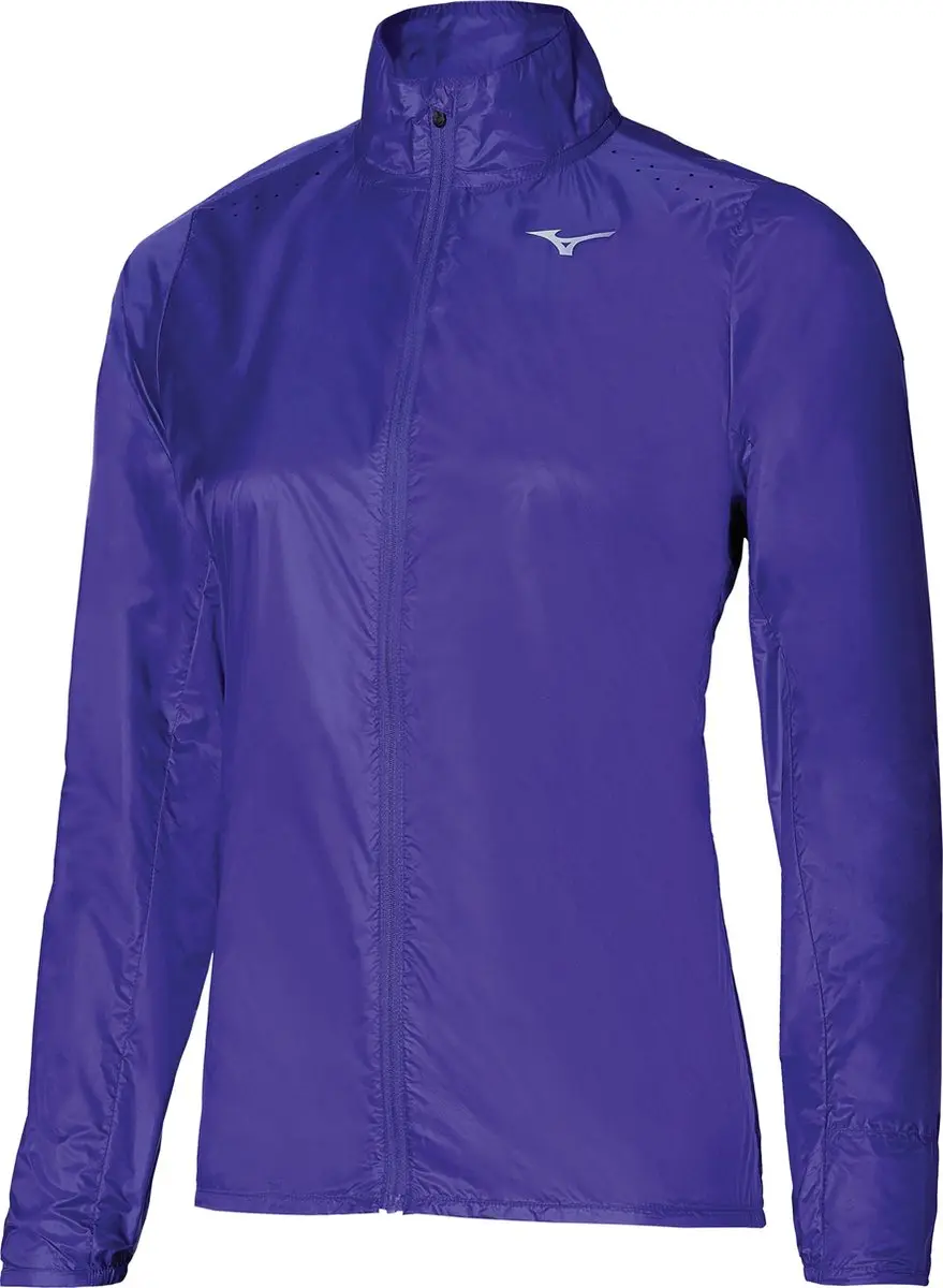 Mizuno Aero Sportjas Vrouwen - Maat M - Blauw/Paars
