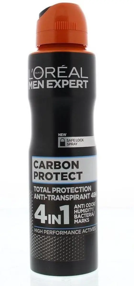 L'Oréal Men Expert Deodorant Spray Carbon Protect 150 ml - Bulkverpakking - 10 stuks
