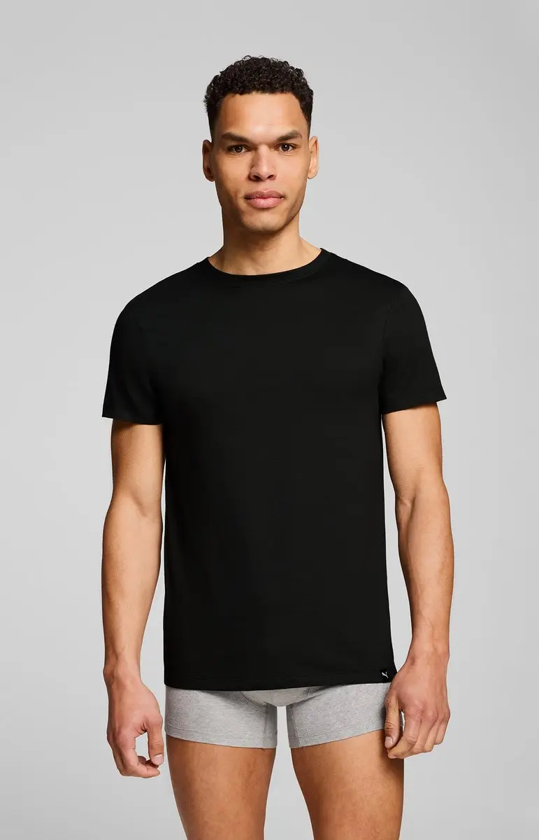 Everyday ronde hals T-shirt 2-pack – Black – S