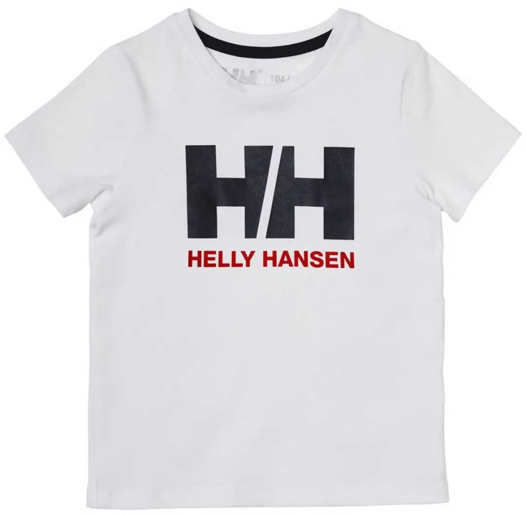 Helly Hansen Logo T-shirt Met Korte Mouwen Wit 24 Months Jongens,Meisjes