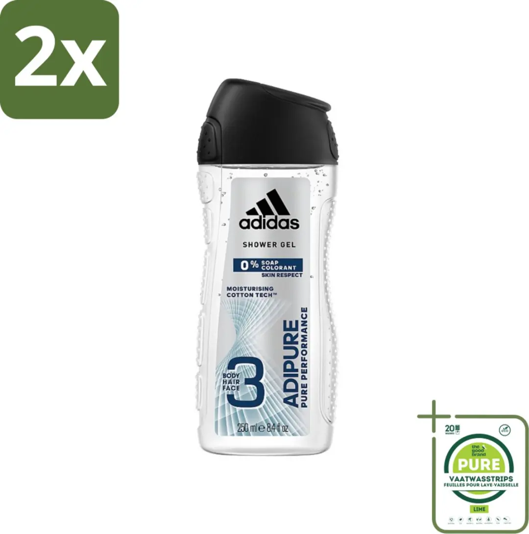 adidas Adipure Pure Performance Douchegel & Shampoo 250ml