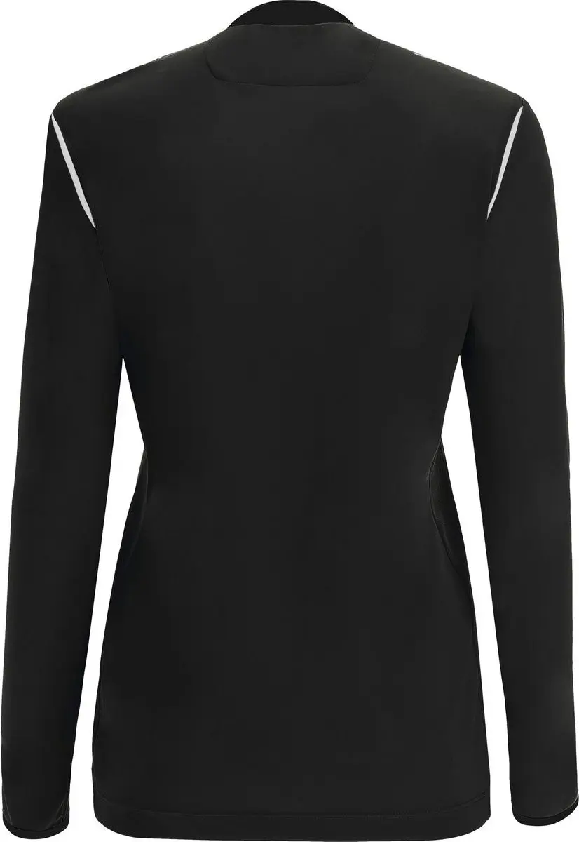 Macron Stephanie Scheidsrechtersshirt Lange Mouw Dames - Zwart / Wit | Maat: M