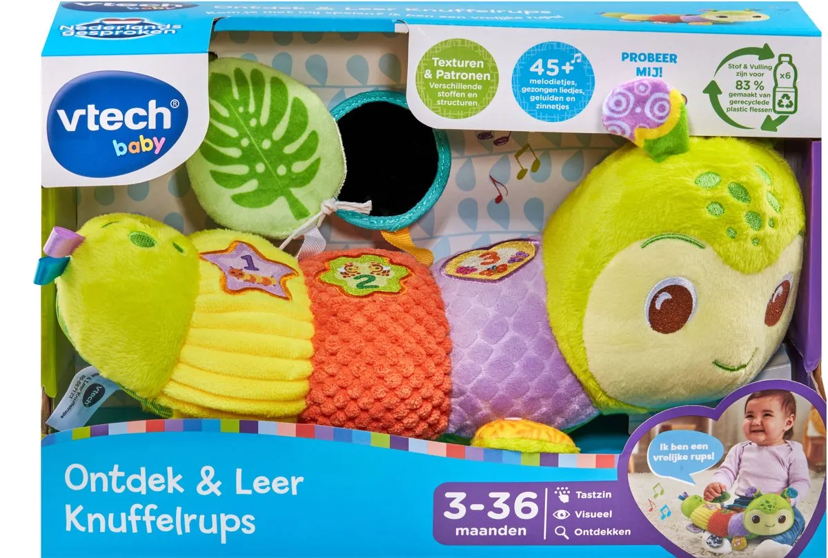 Vtech Baby Ontdek & Leer Knuffelrups 80-567123 - Multicolor