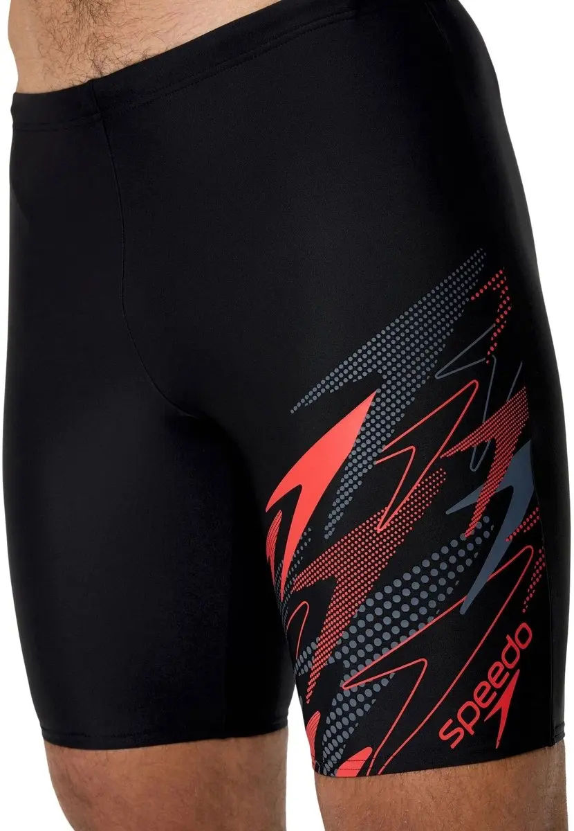 Speedo Medley Logo Jammer Heren XXL - Zwart/Rood