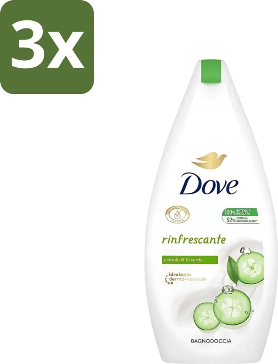 Dove Refreshing Douchegel Komkommer & Groene thee 450ml