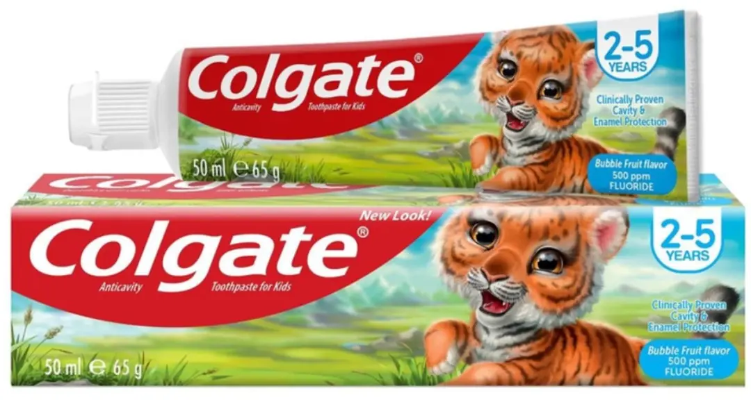 Colgate Bubble Fruit Kindertandpasta 50ml - 6 Stuks