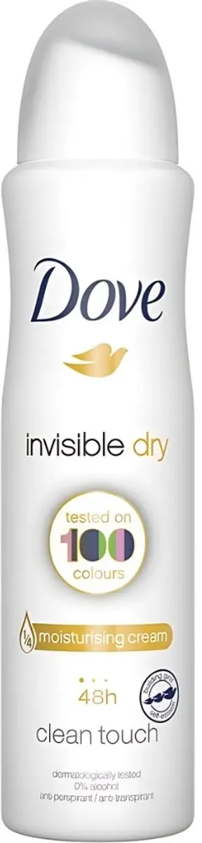 Dove Invisible Dry Deodorant Spray - 1500ml (6x250ml)