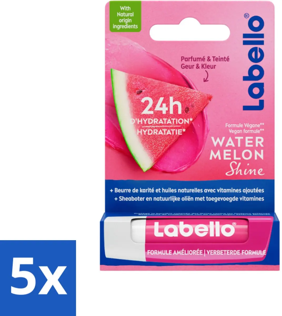 Labello Lippenbalsem Blister Watermelon Shine 4.8 gr