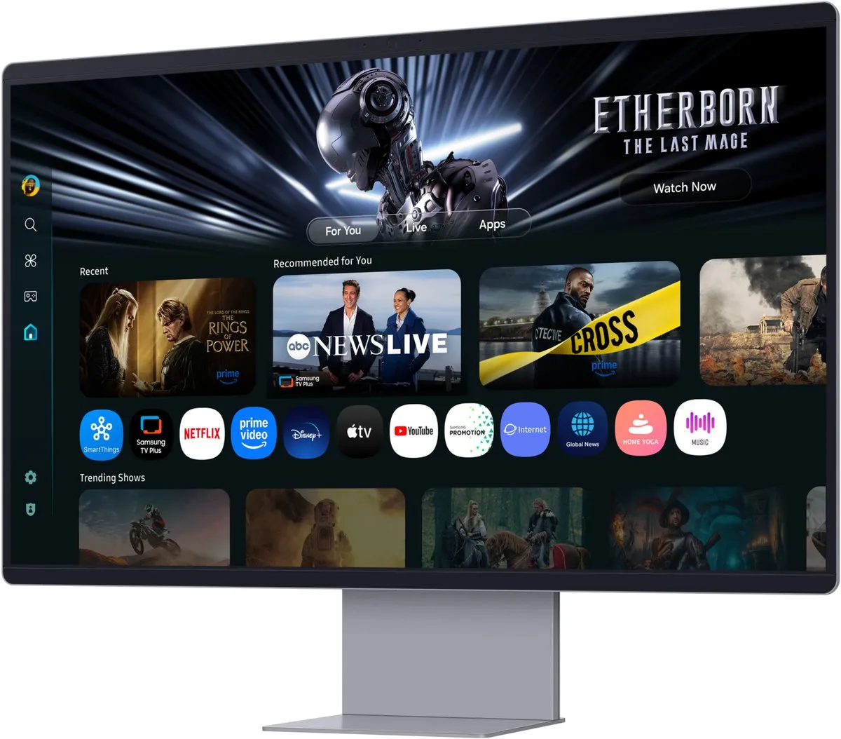 Samsung M90SF OLED Monitor 32" 4K - Zilver