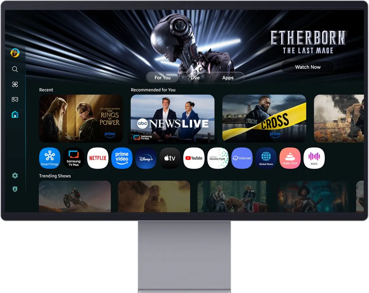 Samsung M90SF OLED Monitor 32" 4K - Zilver