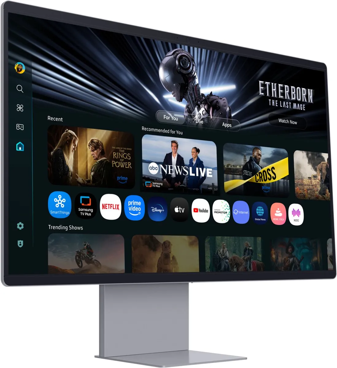 Samsung M90SF OLED Monitor 32" 4K - Zilver