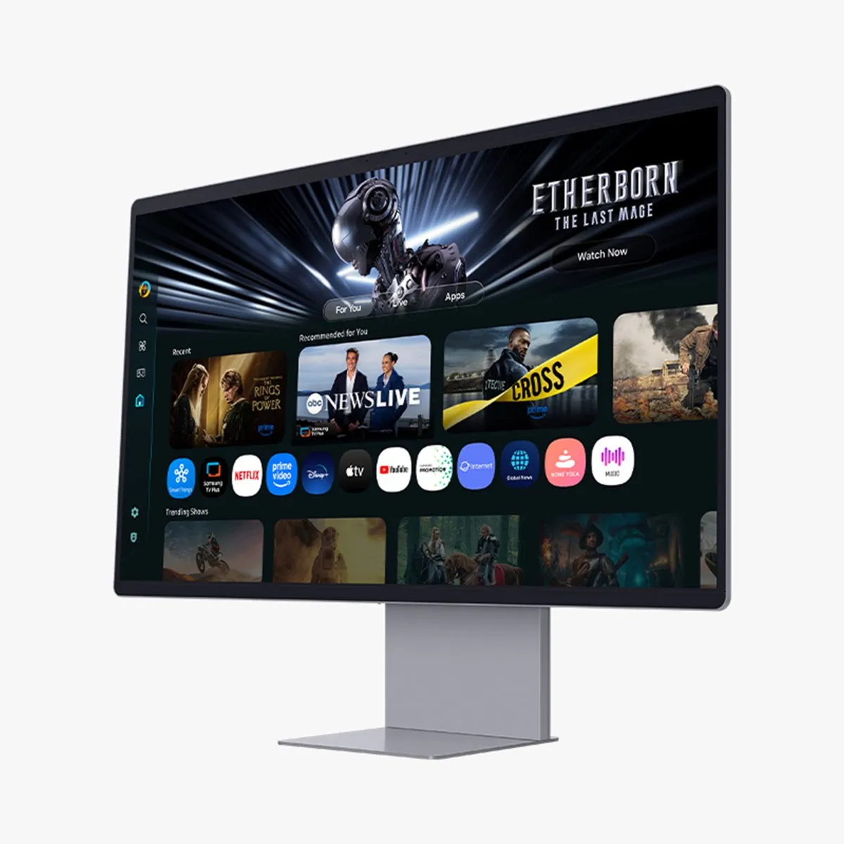 Samsung M90SF OLED Monitor 32" 4K - Zilver