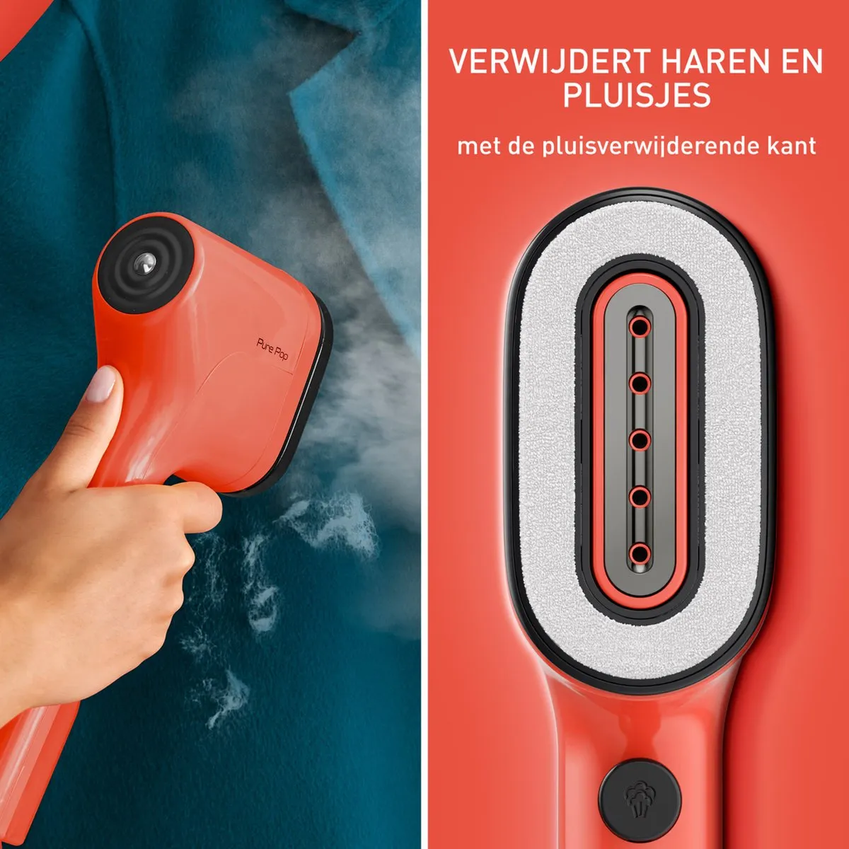 Tefal Pure POP DT2022 Kledingstomer 1300W - Koraal