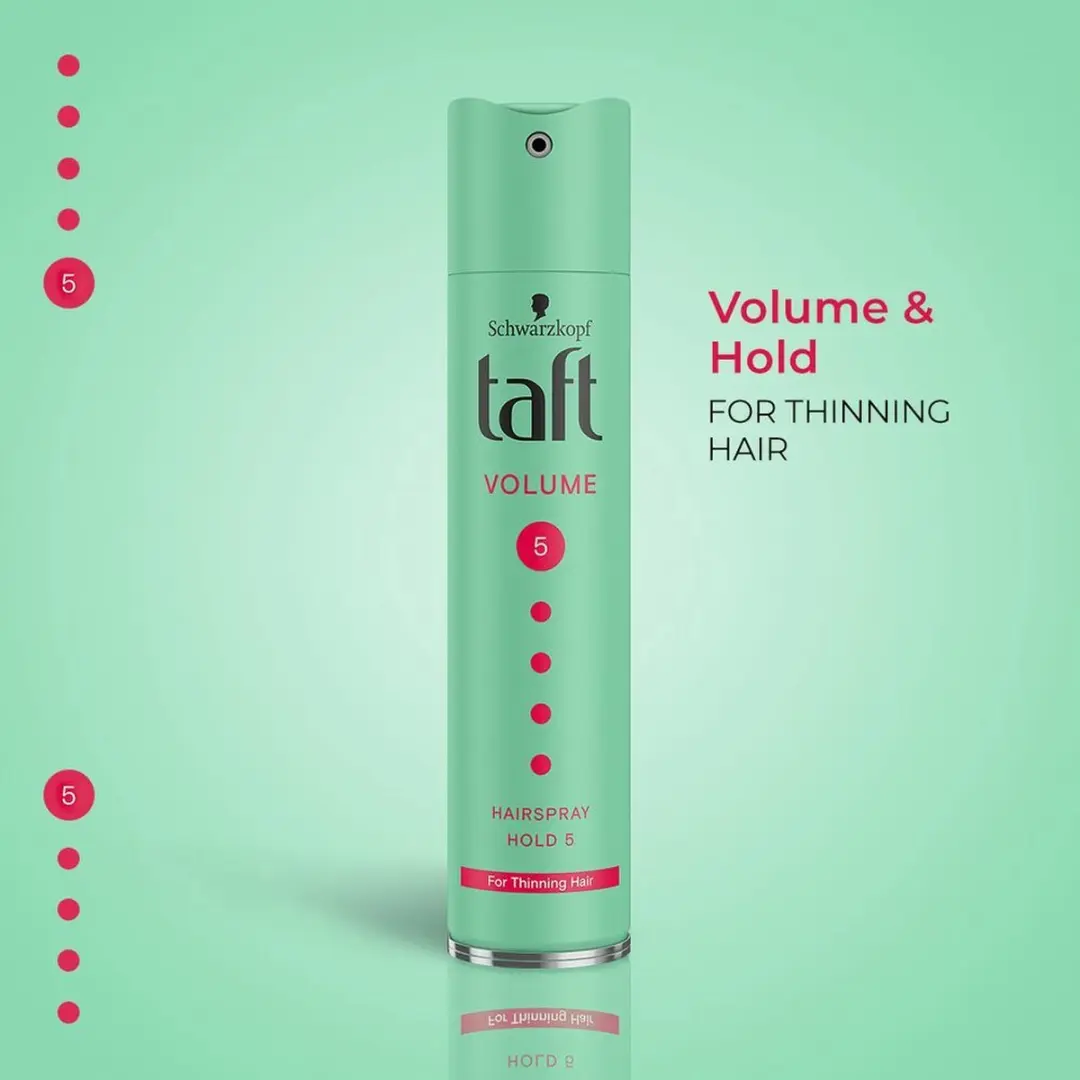 Schwarzkopf Taft True Volume Haarspray 250ml - 4 Stuks