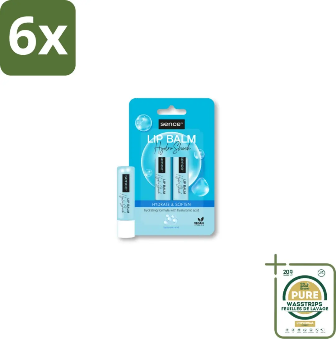 Sence Lippenbalsem Normaal Hydro Shock 2 stuks per verpakking