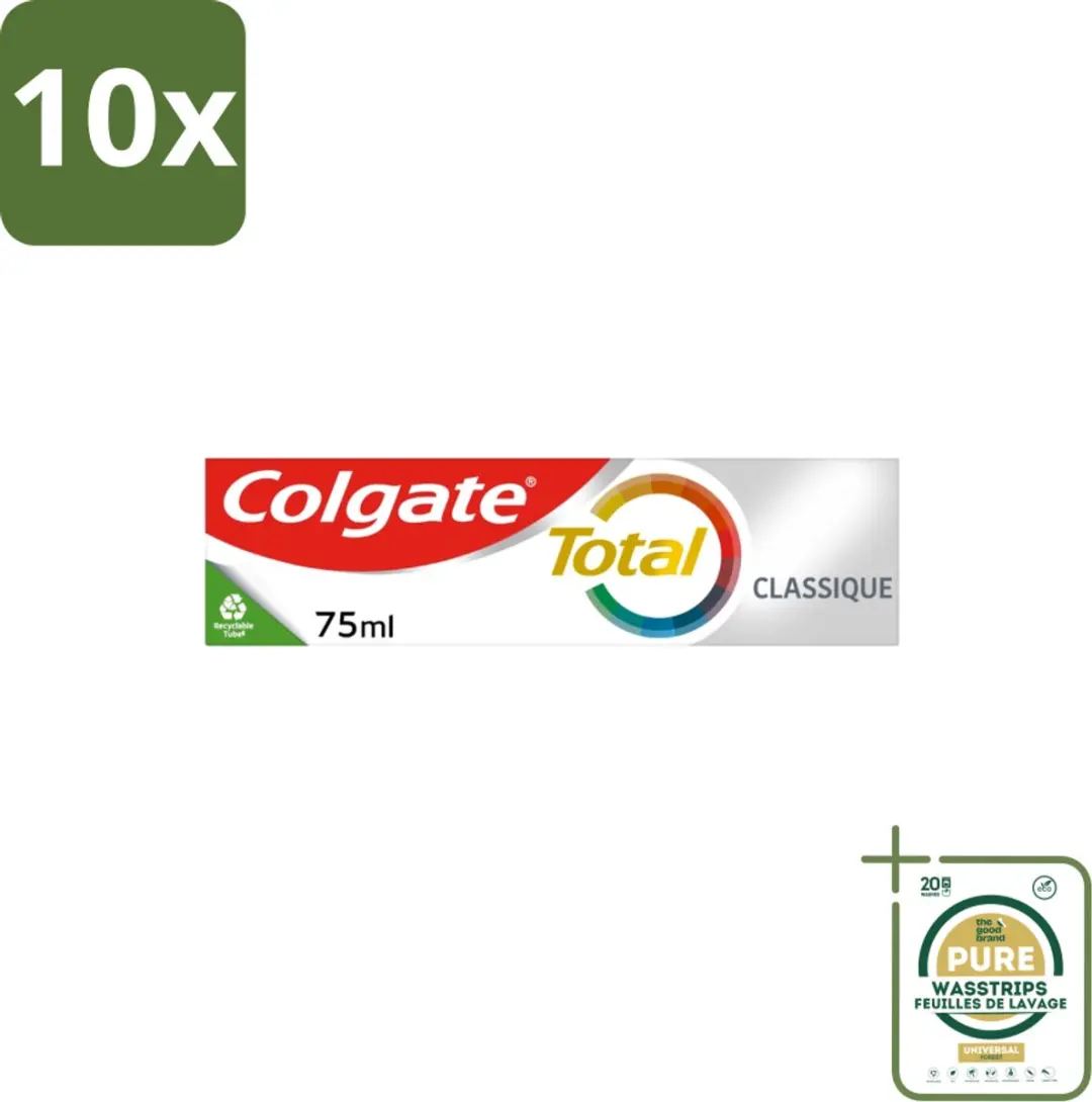 Colgate Total Classic Tandpasta 75ml - 10 Stuks