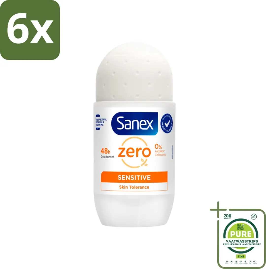 Sanex Zero% Sensitive Deodorant Roller 50ml