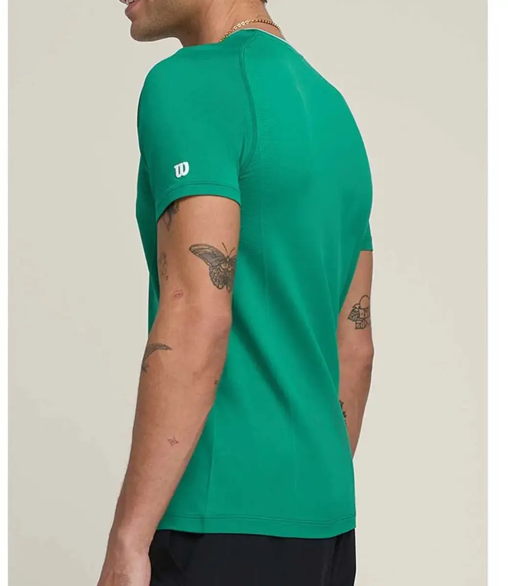 Wilson Team Seamless Crew T-shirt M - Courtside Green