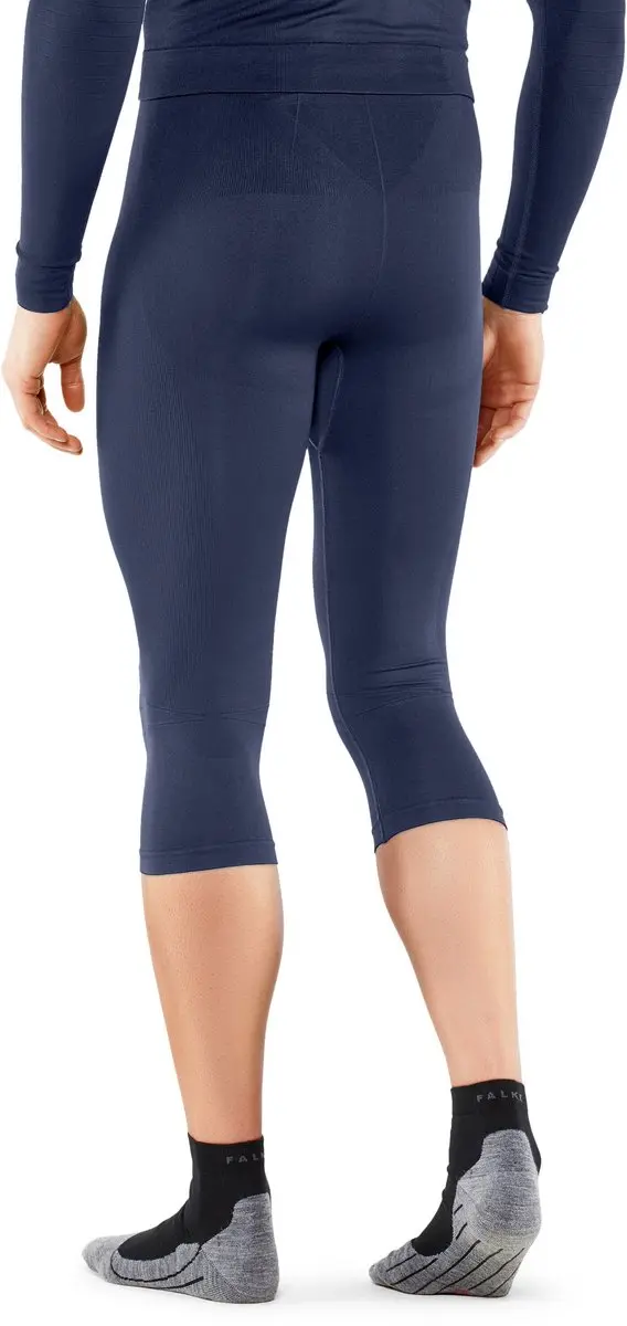 FALKE heren 3/4 tights Maximum Warm - thermobroek - blauw (space blue)
