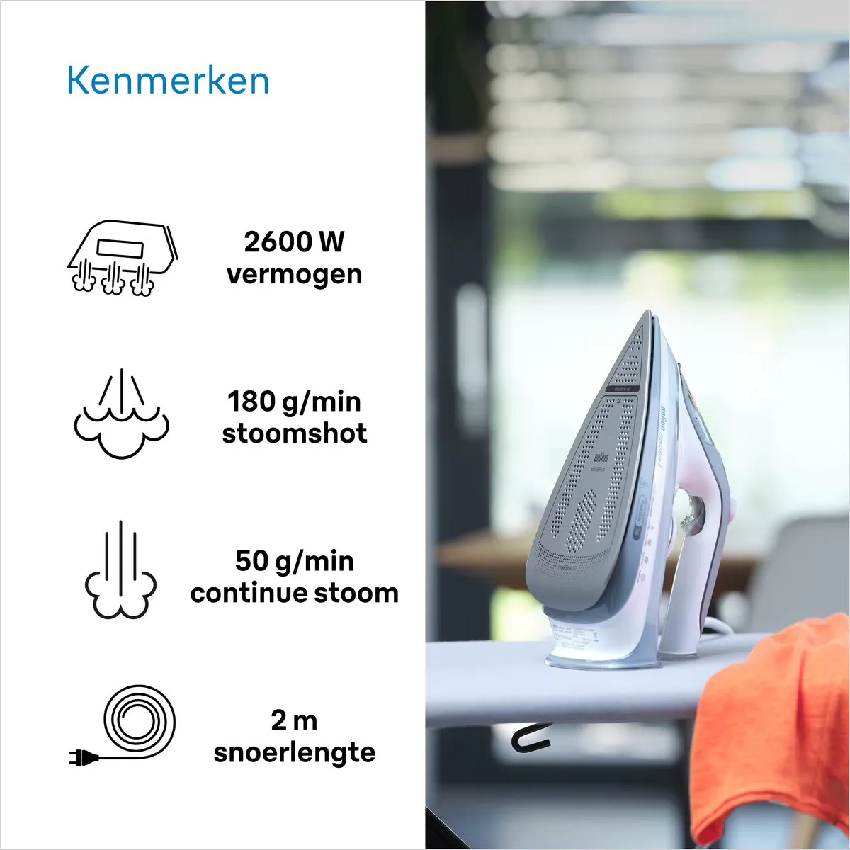 Braun FreeStyle 5 SI5078 Stoomstrijkijzer - Grijs