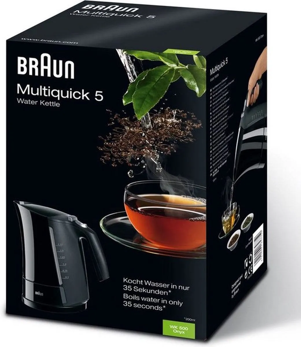 Braun WK 500 Waterkoker 1.7L - 3000W - Zwart - afbeelding 6 van 6