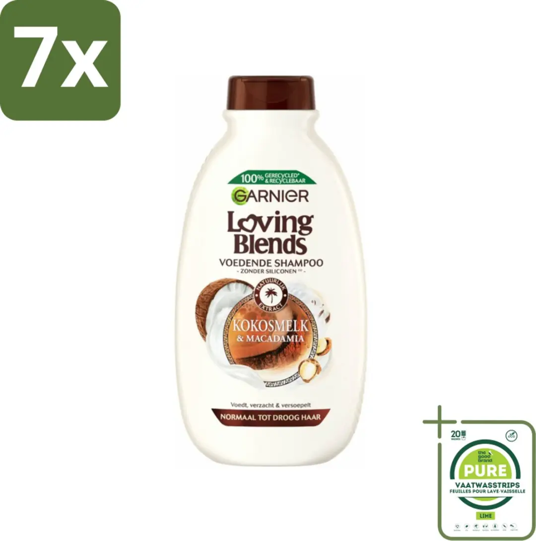 Garnier Loving Blends Kokosmelk & Macadamia Shampoo 2100ml
