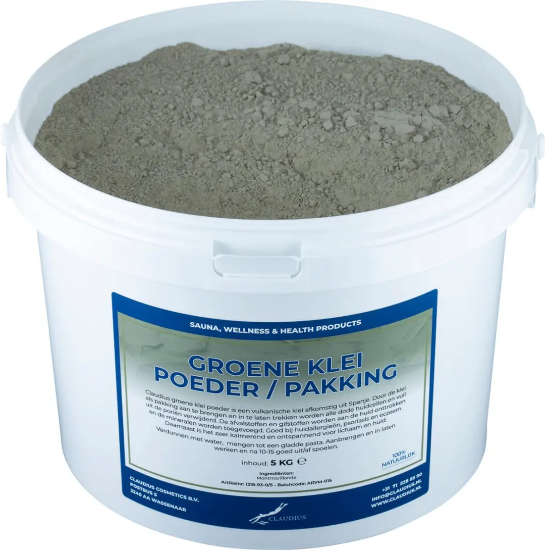 Splashbox Cosmetics Groene Klei Poeder 5 kg