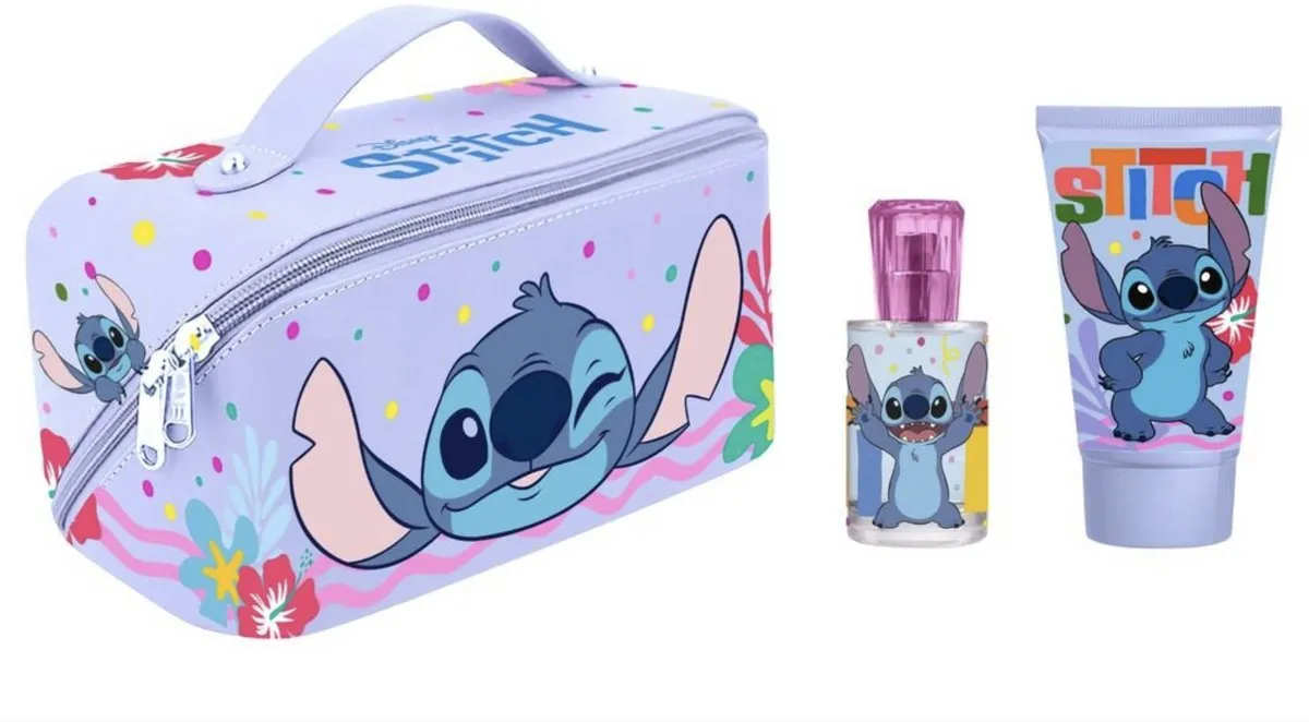 Stitch Makeup Toiletry Bag EDT 50 ml + Shower Gel 100 ml