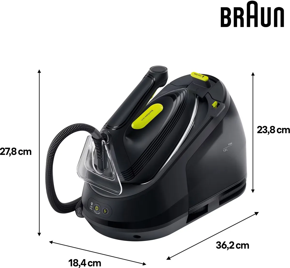 Braun CareStyle 3 IS3257BK Stoomgenerator - 2200W - 1800ml