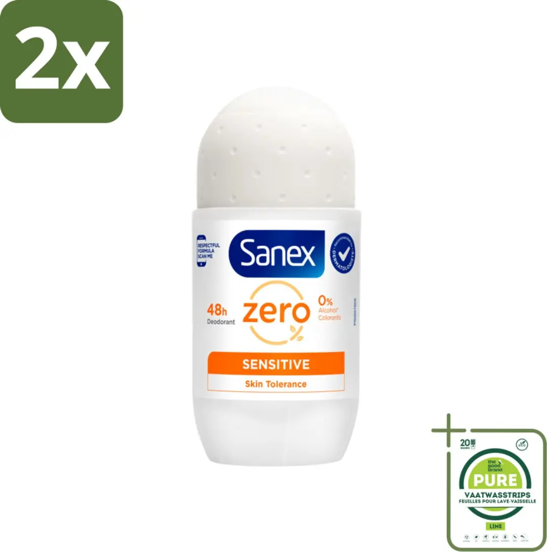 Sanex Zero% Sensitive Roller Deodorant 100ml