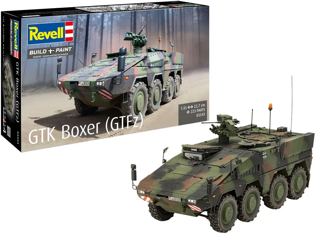 Revell 03343 GTK Boxer GTFz Militaire Voertuigen Modelbouwpakket 1:35