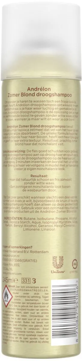 Andrélon Droogshampoo Zomer Blond 245ml - 24 Stuks