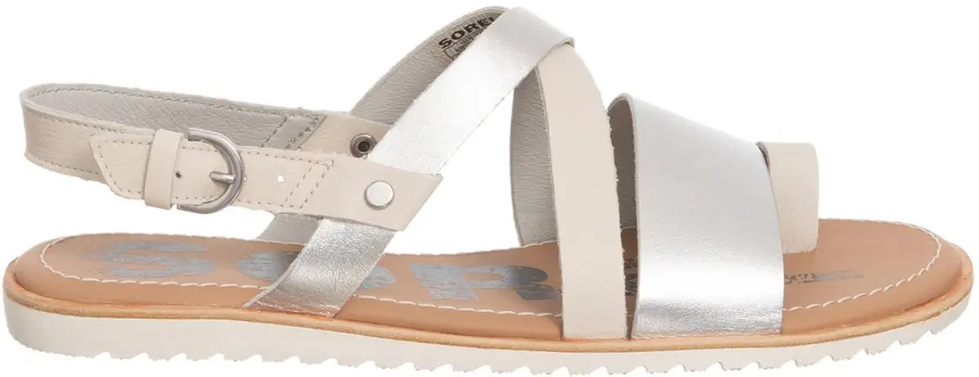 Sorel sandalen Ella Criss Cross natuurlijk leer