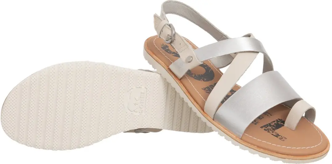 Sorel sandalen Ella Criss Cross natuurlijk leer - 40