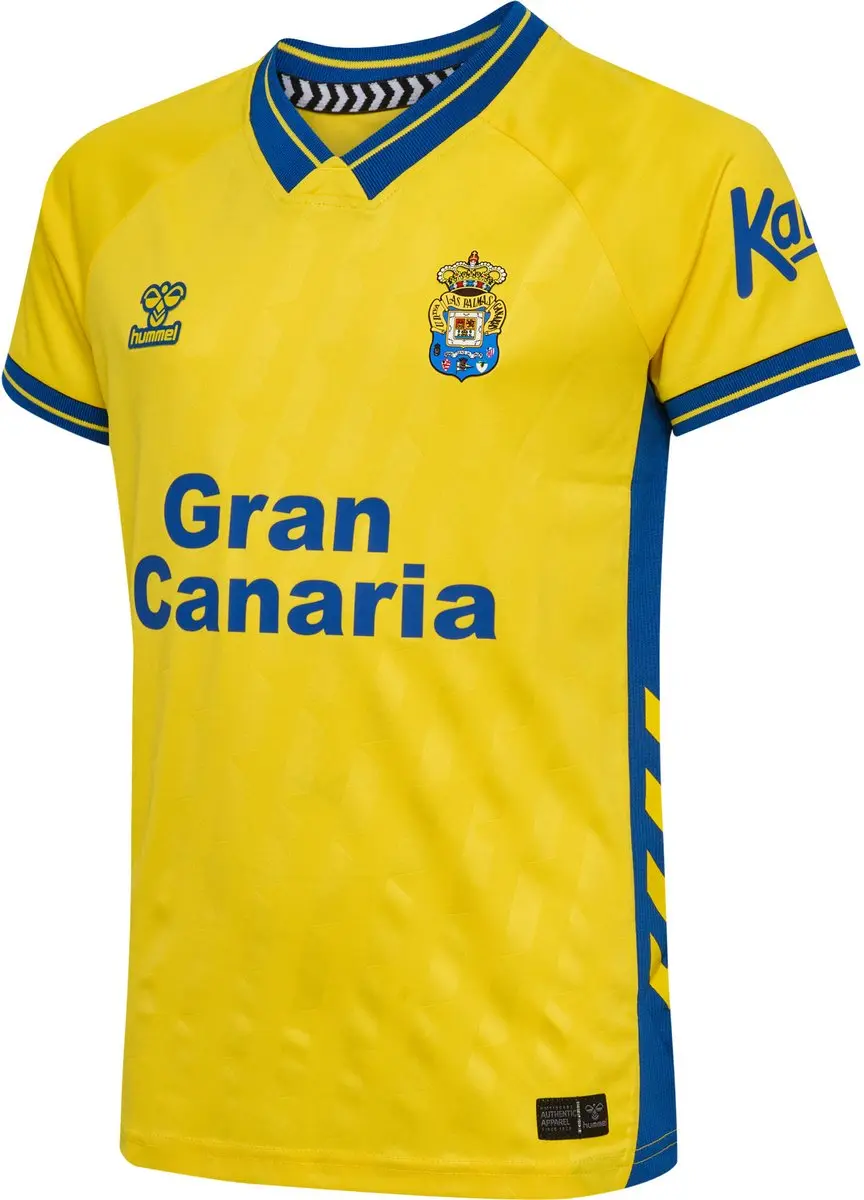 Hummel Ud Las Palmas 25/26 Thuis Korte Mouw T-shirt Junior Geel 128 cm Kinderen
